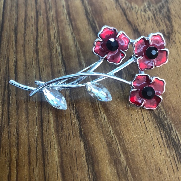 BEAUTIFUL ROSE AND DIAMOND BROOCH - Picture 5 of 16
